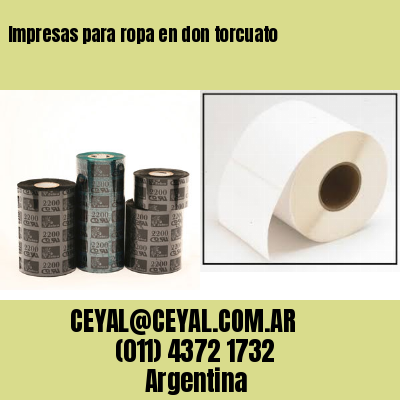 Impresas para ropa en don torcuato