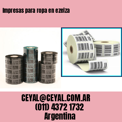 Impresas para ropa en ezeiza