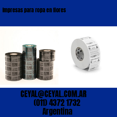 Impresas para ropa en flores
