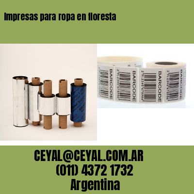 Impresas para ropa en floresta