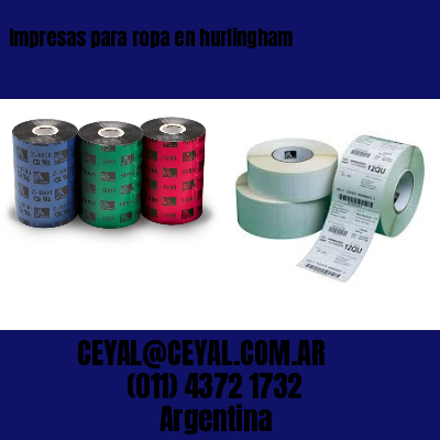 Impresas para ropa en hurlingham