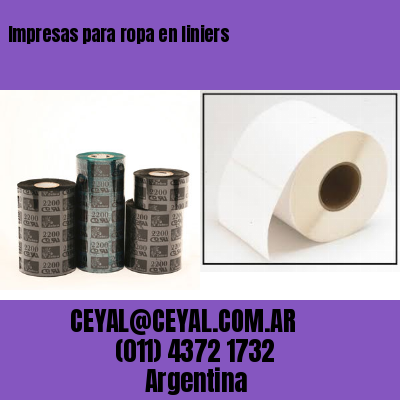 Impresas para ropa en liniers