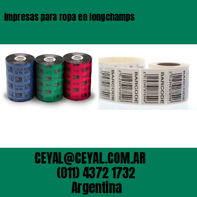 Impresas para ropa en longchamps