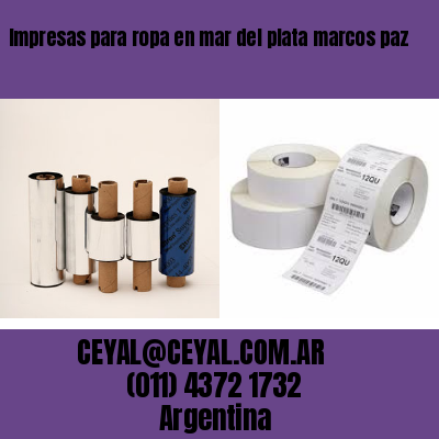 Impresas para ropa en mar del plata marcos paz