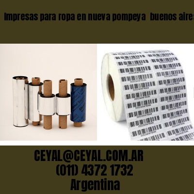 Impresas para ropa en nueva pompeya  buenos aires