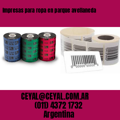 Impresas para ropa en parque avellaneda