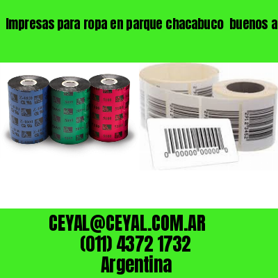 Impresas para ropa en parque chacabuco  buenos aires