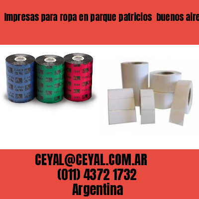 Impresas para ropa en parque patricios  buenos aires