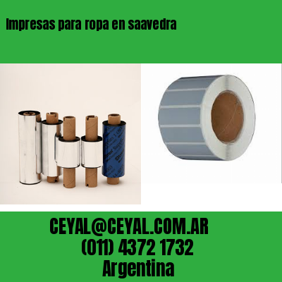 Impresas para ropa en saavedra