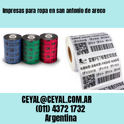 Impresas para ropa en san antonio de areco