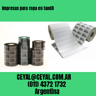 Impresas para ropa en tandil