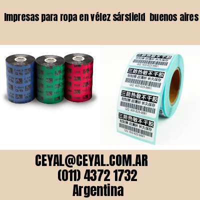 Impresas para ropa en vélez sársfield  buenos aires