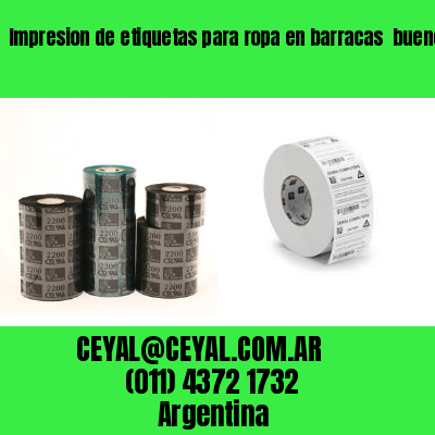 Impresion de etiquetas para ropa en barracas  buenos aires