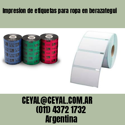 Impresion de etiquetas para ropa en berazategui