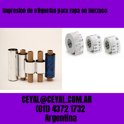 Impresion de etiquetas para ropa en burzaco