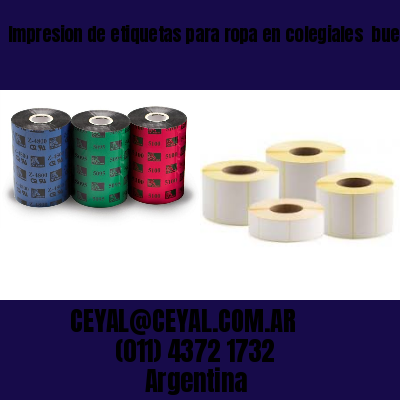 Impresion de etiquetas para ropa en colegiales  buenos aires