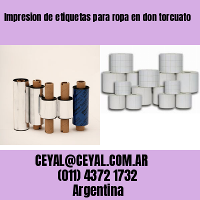 Impresion de etiquetas para ropa en don torcuato