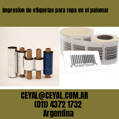 Impresion de etiquetas para ropa en el palomar