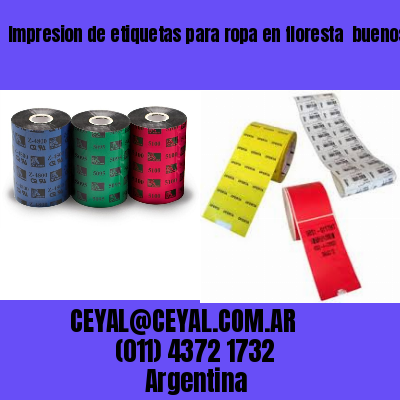 Impresion de etiquetas para ropa en floresta  buenos aires