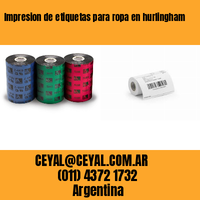 Impresion de etiquetas para ropa en hurlingham