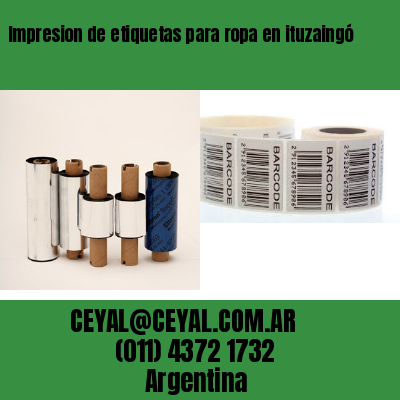 Impresion de etiquetas para ropa en ituzaingó