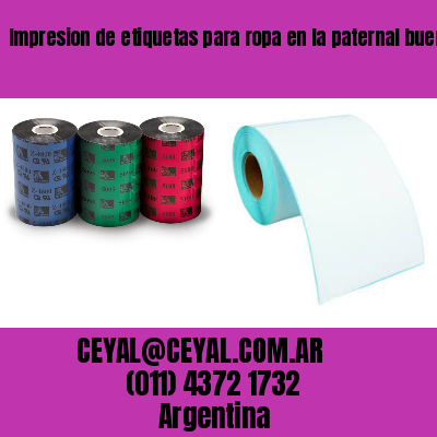 Impresion de etiquetas para ropa en la paternal buenos aires