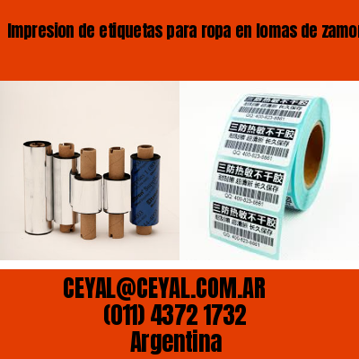 Impresion de etiquetas para ropa en lomas de zamora