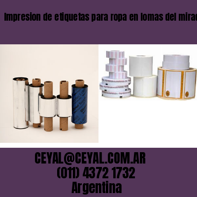 Impresion de etiquetas para ropa en lomas del mirador