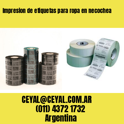 Impresion de etiquetas para ropa en necochea