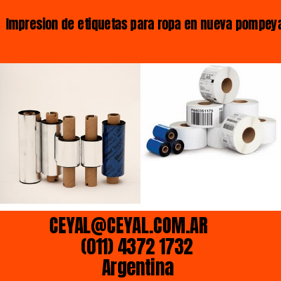 Impresion de etiquetas para ropa en nueva pompeya  buenos aires