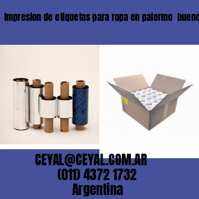 Impresion de etiquetas para ropa en palermo  buenos aires