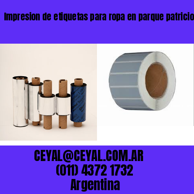 Impresion de etiquetas para ropa en parque patricios  buenos aires