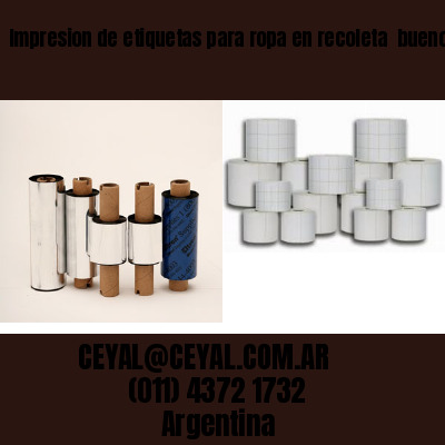 Impresion de etiquetas para ropa en recoleta  buenos aires