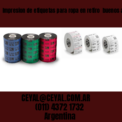 Impresion de etiquetas para ropa en retiro  buenos aires