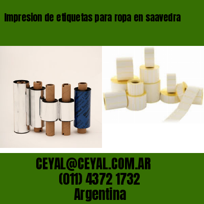 Impresion de etiquetas para ropa en saavedra