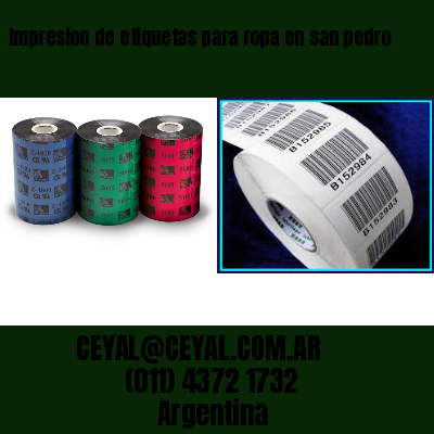 Impresion de etiquetas para ropa en san pedro