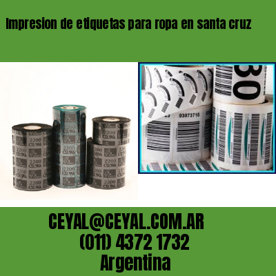 Impresion de etiquetas para ropa en santa cruz