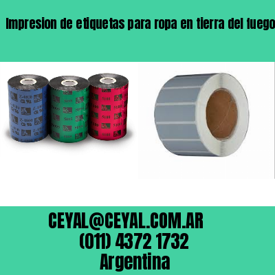 Impresion de etiquetas para ropa en tierra del fuego