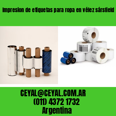 Impresion de etiquetas para ropa en vélez sársfield  buenos aires