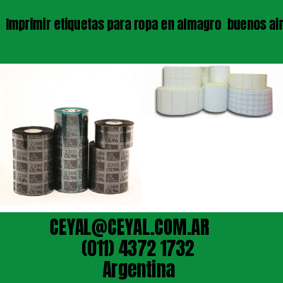 Imprimir etiquetas para ropa en almagro  buenos aires
