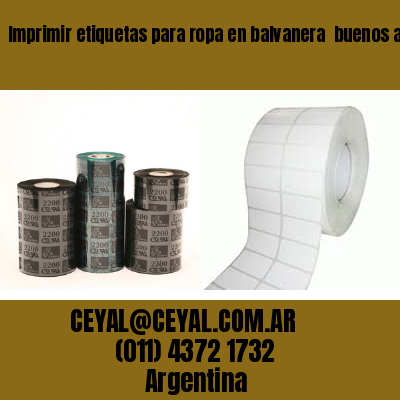 Imprimir etiquetas para ropa en balvanera  buenos aires