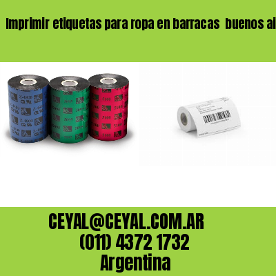 Imprimir etiquetas para ropa en barracas  buenos aires