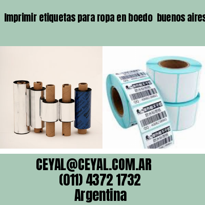 Imprimir etiquetas para ropa en boedo  buenos aires