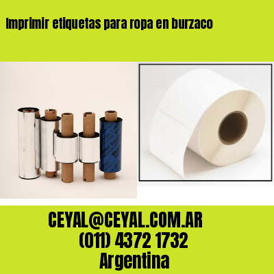 Imprimir etiquetas para ropa en burzaco