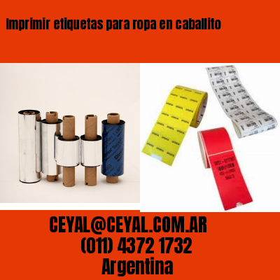 Imprimir etiquetas para ropa en caballito