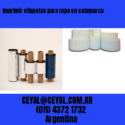 Imprimir etiquetas para ropa en catamarca