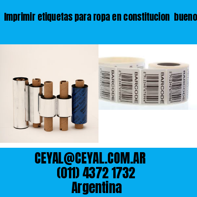 Imprimir etiquetas para ropa en constitucion  buenos aires