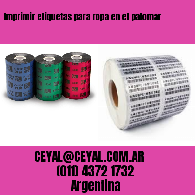 Imprimir etiquetas para ropa en el palomar
