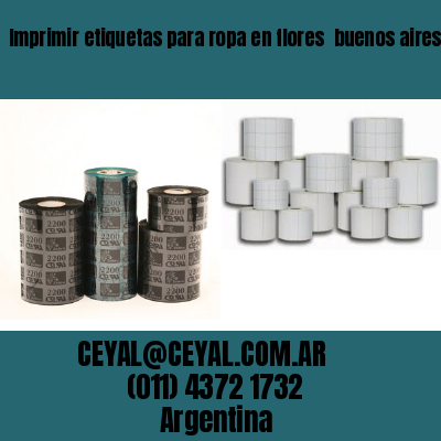 Imprimir etiquetas para ropa en flores  buenos aires