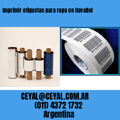 Imprimir etiquetas para ropa en llavallol